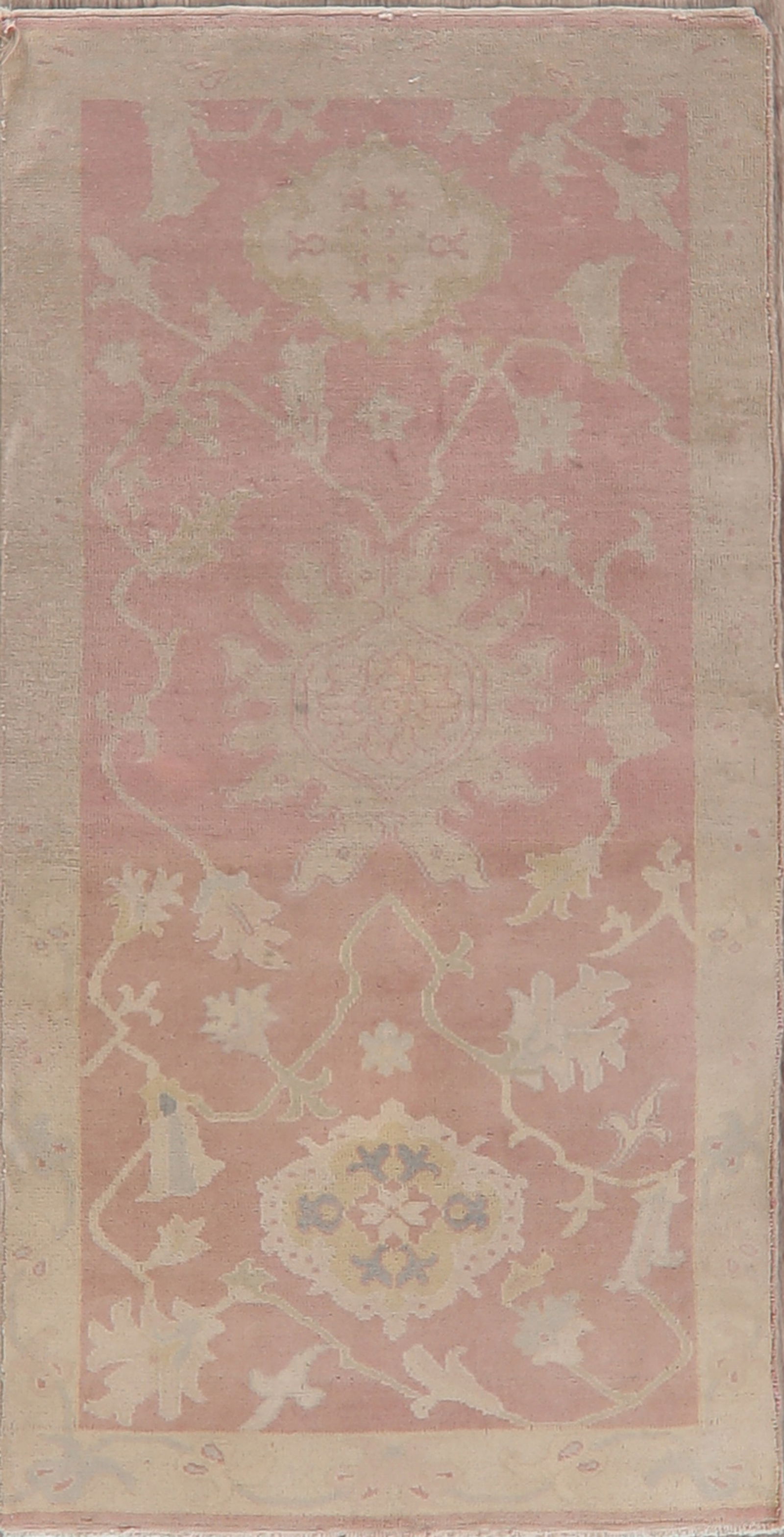 Antique Vegetable Dye Oushak Turkish Area Rug 3x5: Title: Antique Vegetable Dye Oushak Turkish Area Rug 3x5 Description:A Beautiful Genuine Turkey Oushak (100% Vegetable Dye) rug is Hand Knotted by skillful weavers in Turkey with