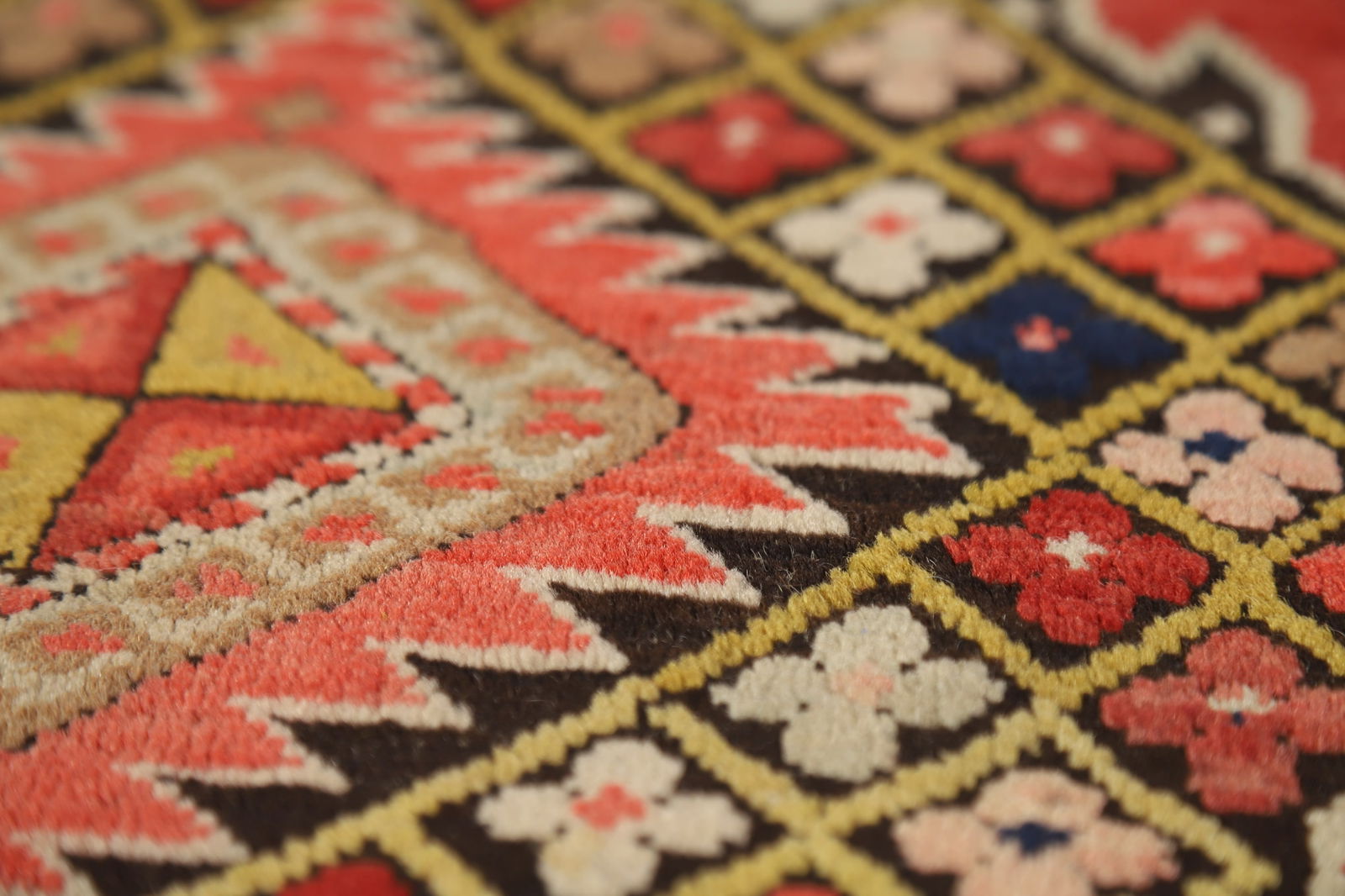 Pre-1900 Antique Kazak Vegetable Dye Rug 4x7 - 11