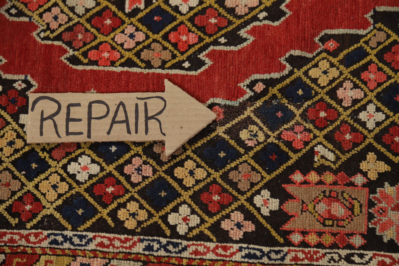 Pre-1900 Antique Kazak Vegetable Dye Rug 4x7 - 13