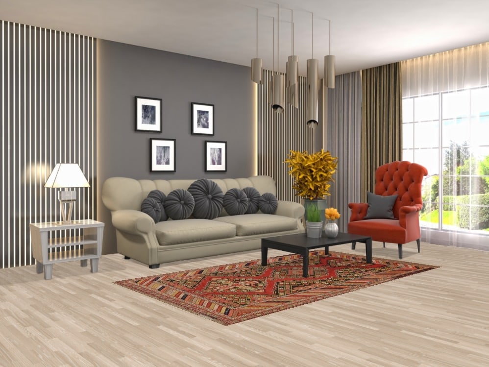 Pre-1900 Antique Kazak Vegetable Dye Rug 4x7 - 2