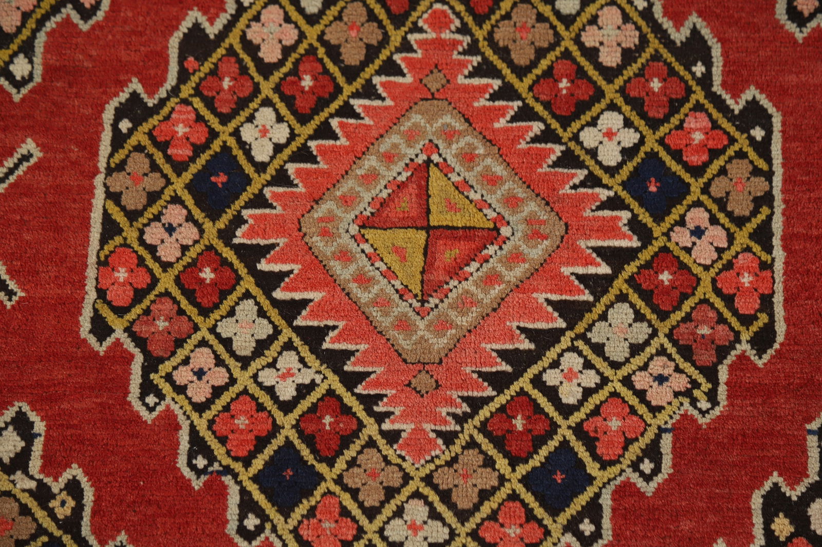 Pre-1900 Antique Kazak Vegetable Dye Rug 4x7 - 9