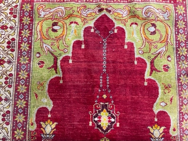 Antique Turkish Prayer Rug-5030 - 4