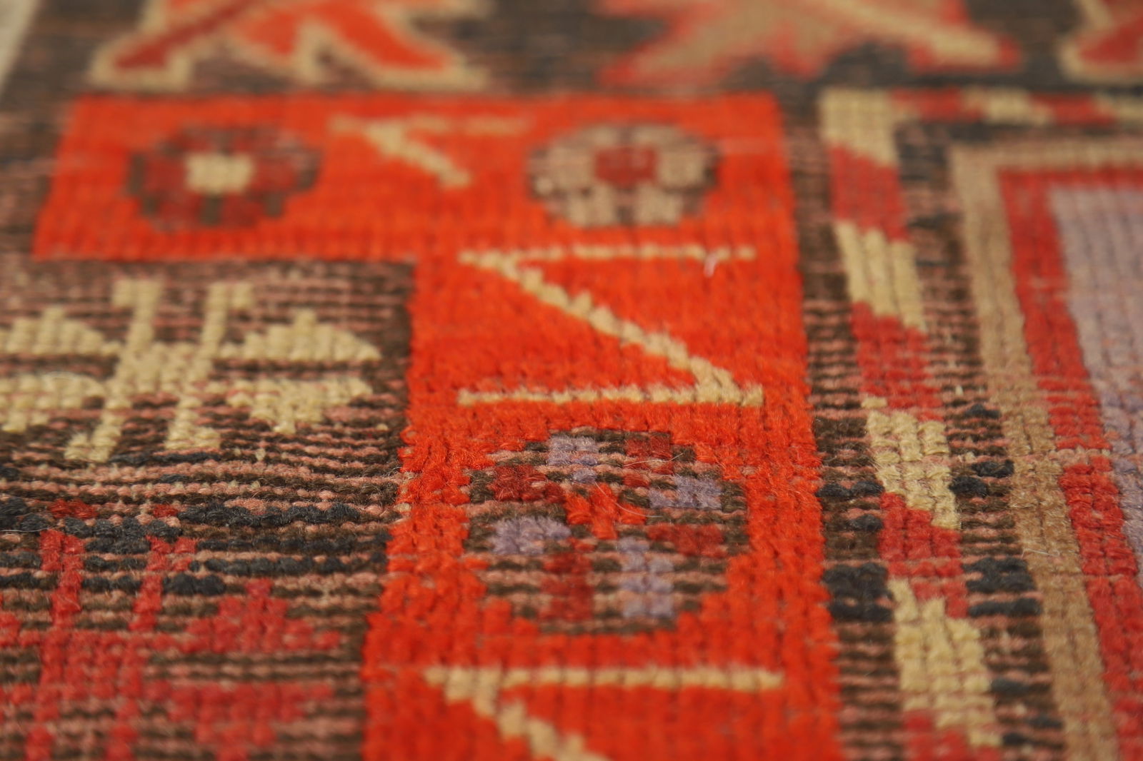 Pre-1900 Antique Anatolian Vegetable Dye Turkish Rug 4x4 - 11