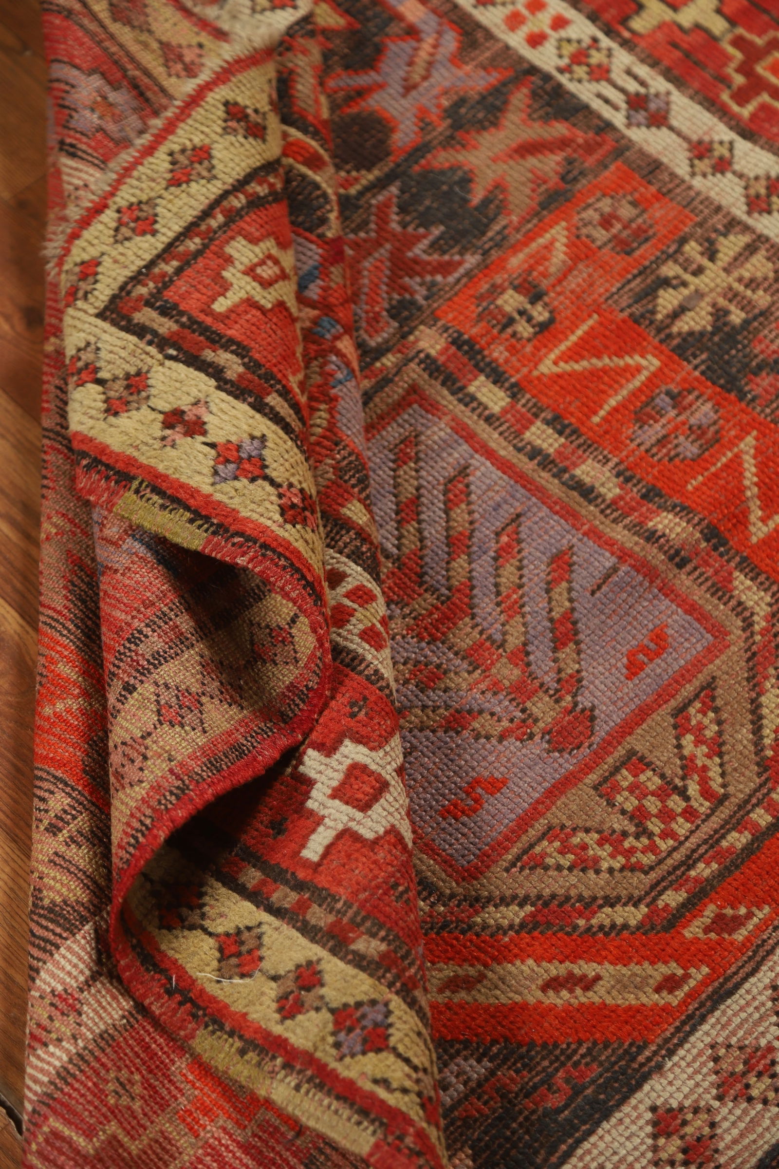 Pre-1900 Antique Anatolian Vegetable Dye Turkish Rug 4x4 - 16