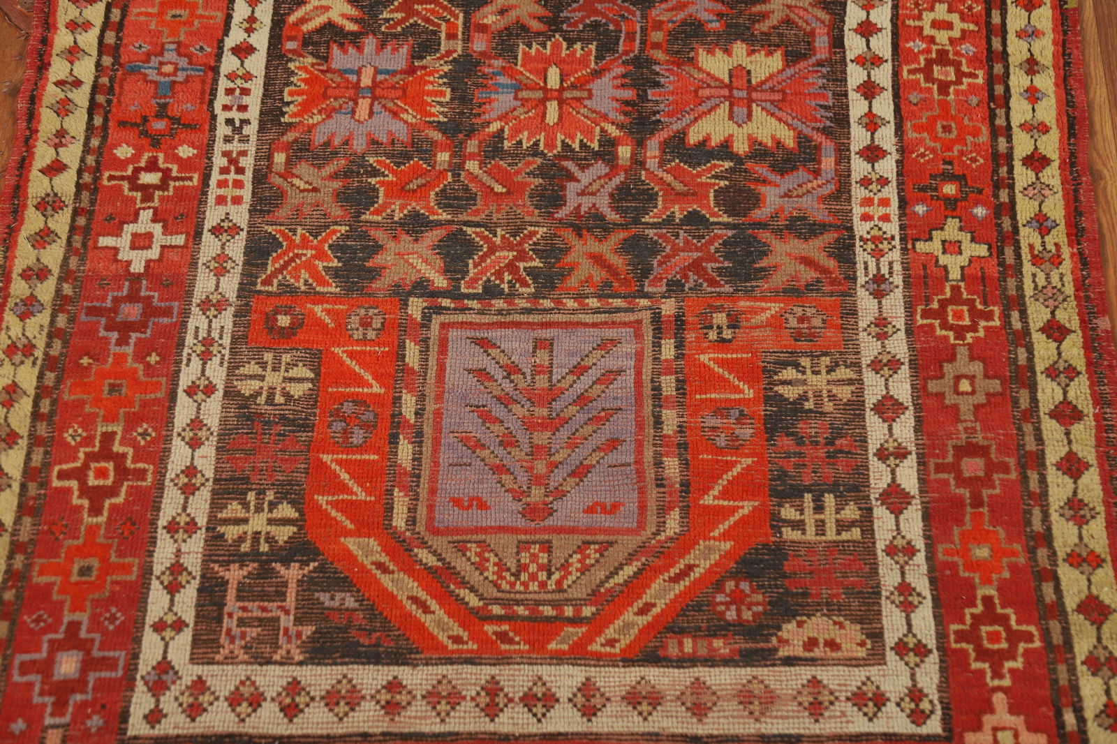 Pre-1900 Antique Anatolian Vegetable Dye Turkish Rug 4x4 - 4