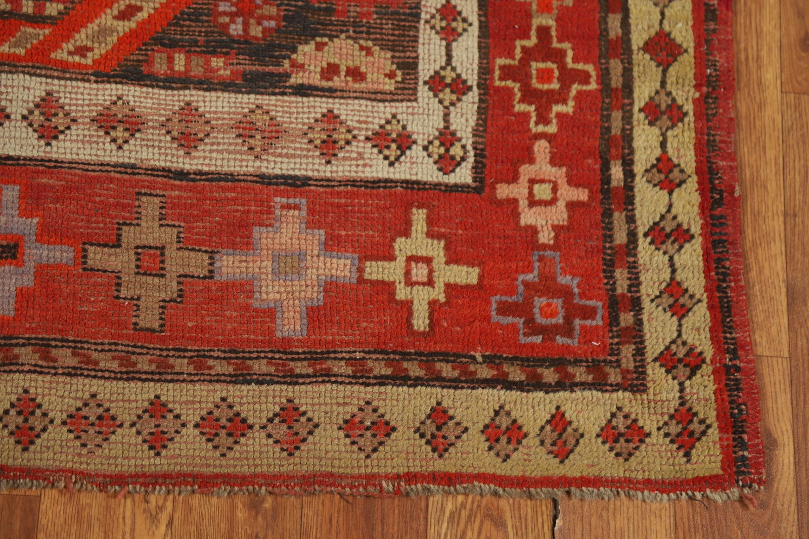 Pre-1900 Antique Anatolian Vegetable Dye Turkish Rug 4x4 - 5