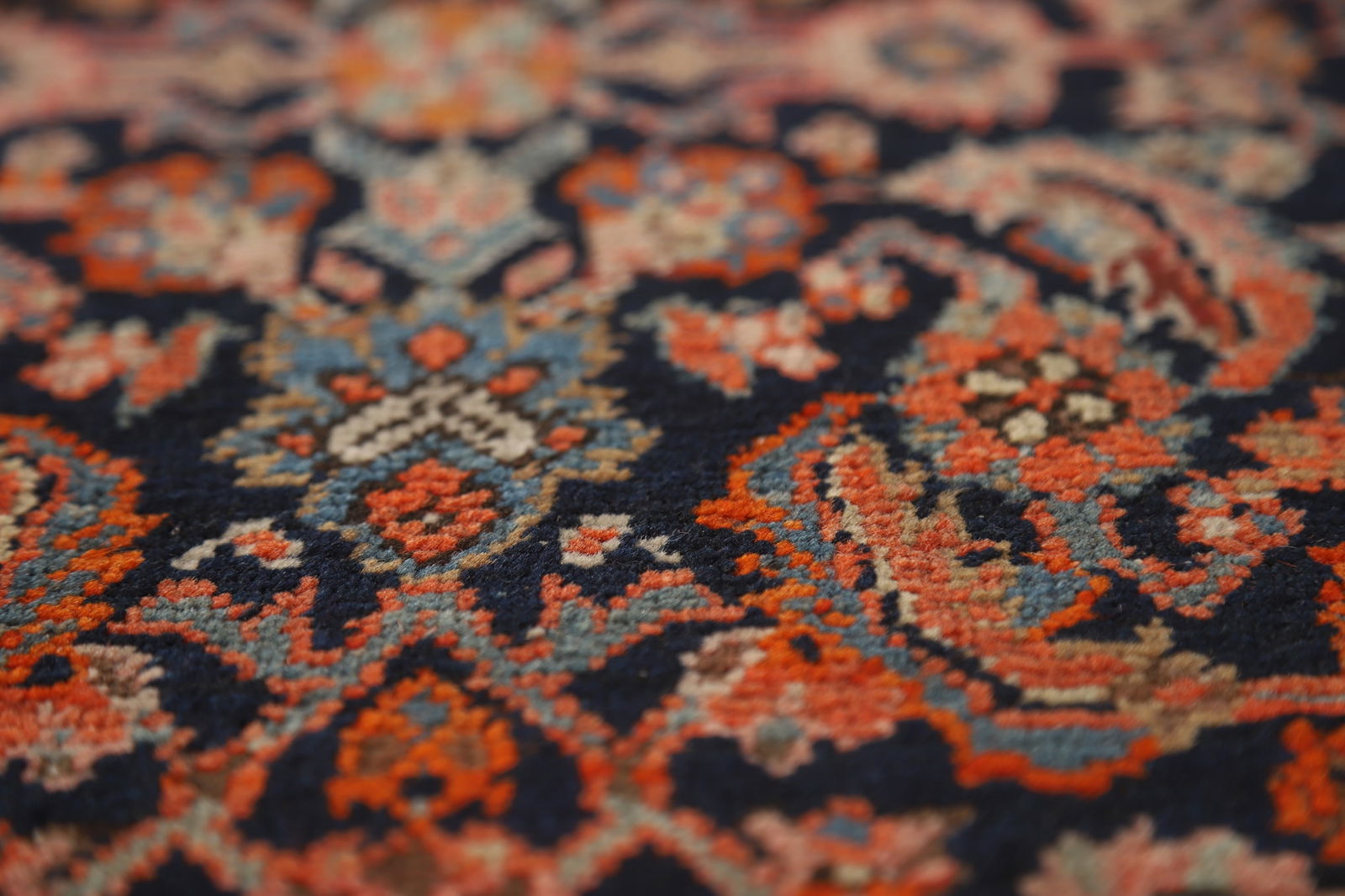 Pre-1900 Antique Vegetable Dye Bidjar Halvaei Persian Runner Rug 3x19 - 12