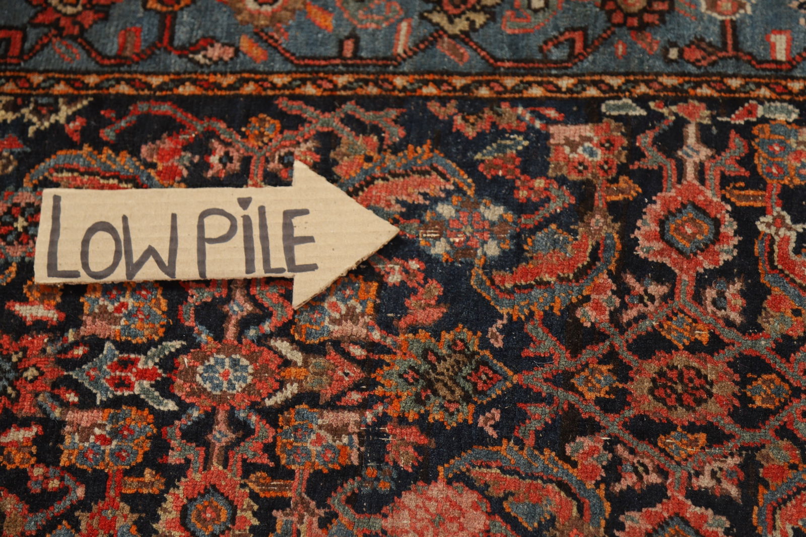 Pre-1900 Antique Vegetable Dye Bidjar Halvaei Persian Runner Rug 3x19 - 14