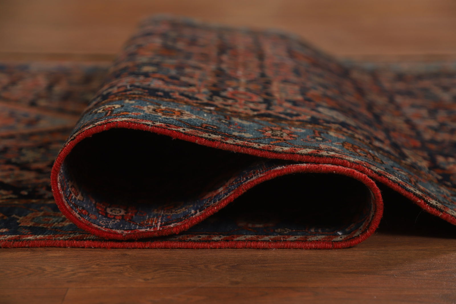 Pre-1900 Antique Vegetable Dye Bidjar Halvaei Persian Runner Rug 3x19 - 16