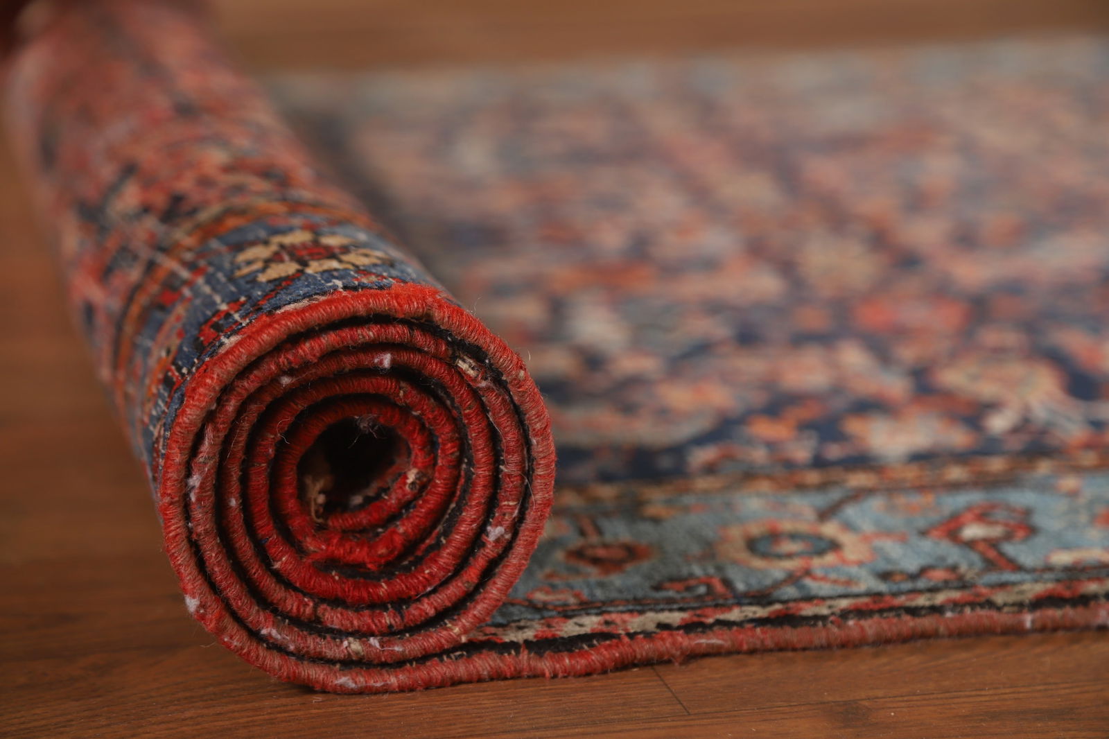 Pre-1900 Antique Vegetable Dye Bidjar Halvaei Persian Runner Rug 3x19 - 19