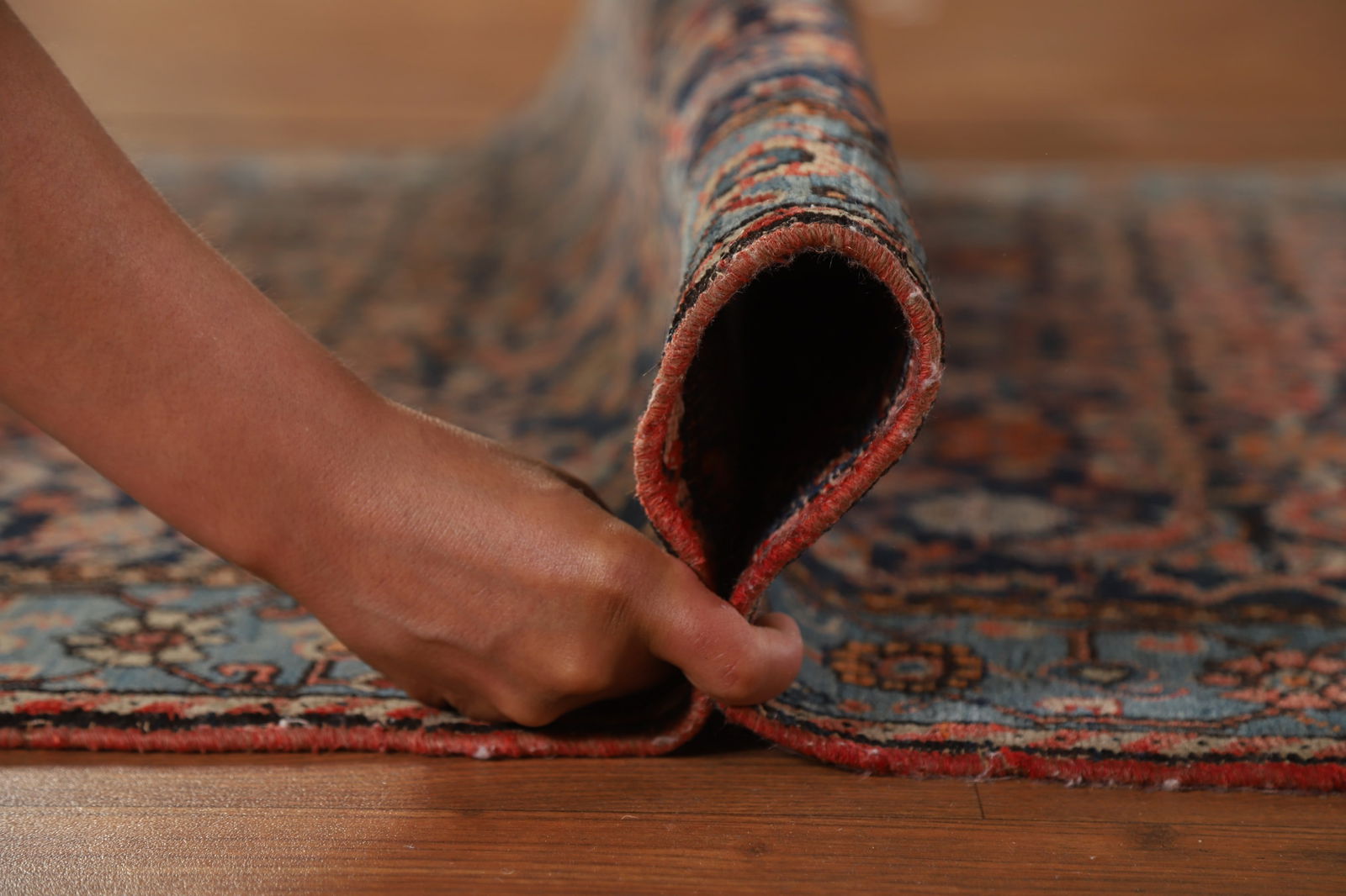 Pre-1900 Antique Vegetable Dye Bidjar Halvaei Persian Runner Rug 3x19 - 20