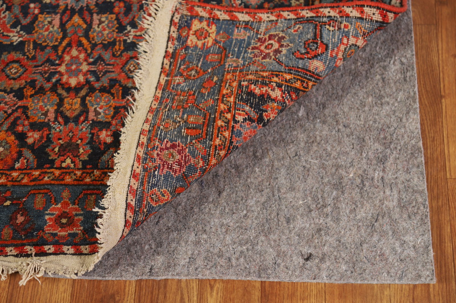 Pre-1900 Antique Vegetable Dye Bidjar Halvaei Persian Runner Rug 3x19 - 9