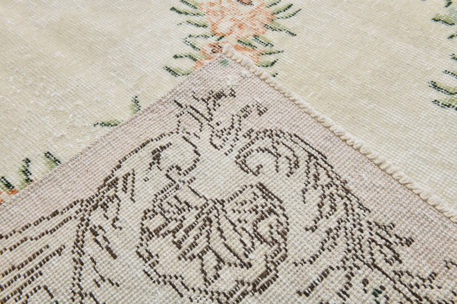 6'11'' x 10'5'' Handmade Vintage Wool Rug - 20173 - 13