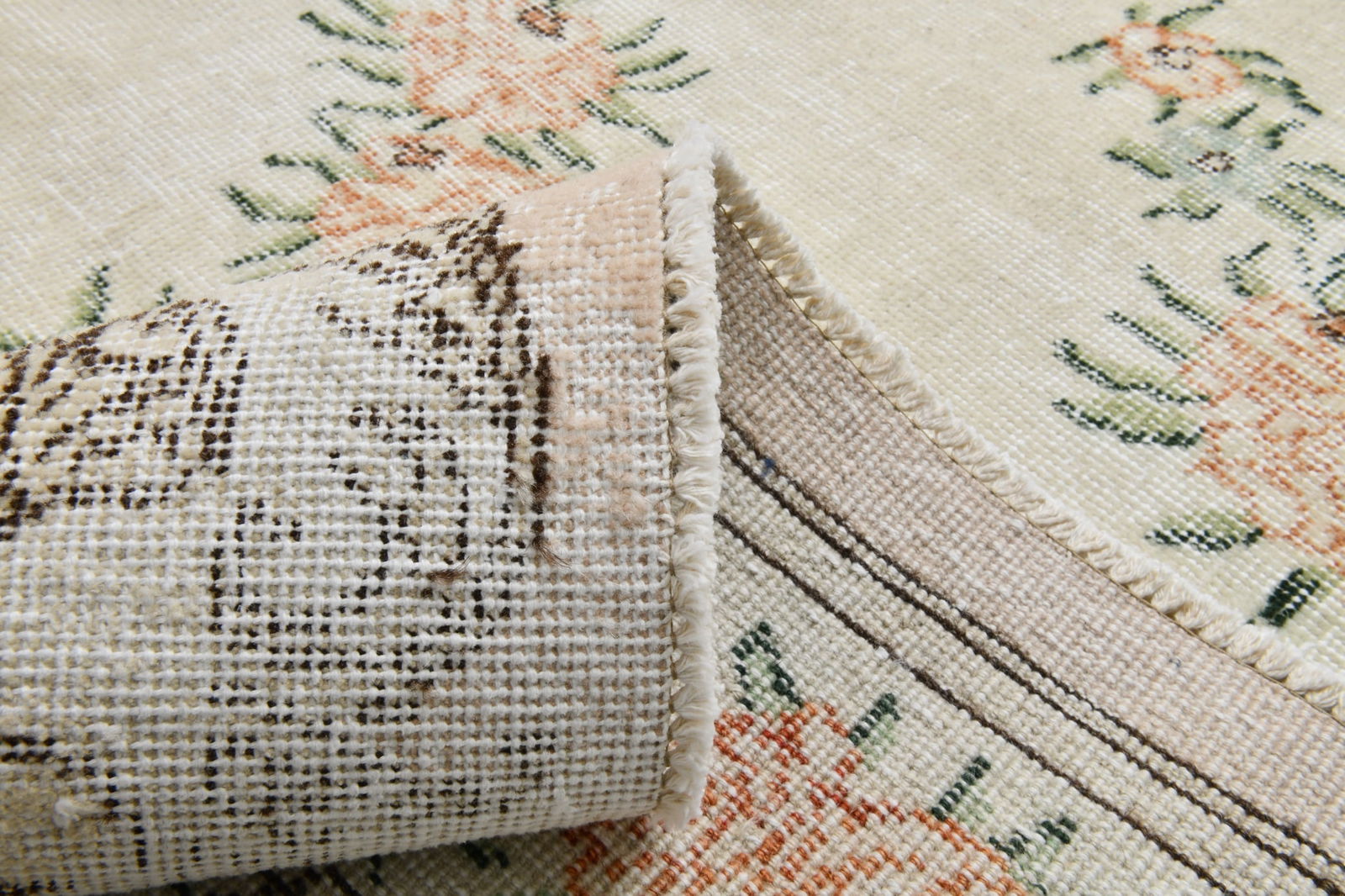 6'11'' x 10'5'' Handmade Vintage Wool Rug - 20173 - 15