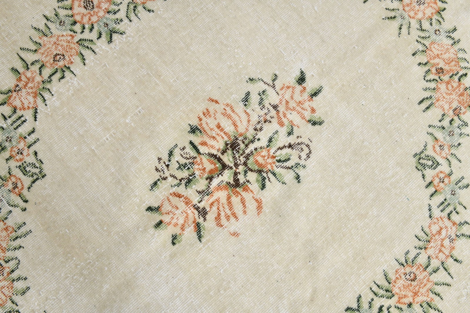 6'11'' x 10'5'' Handmade Vintage Wool Rug - 20173 - 6