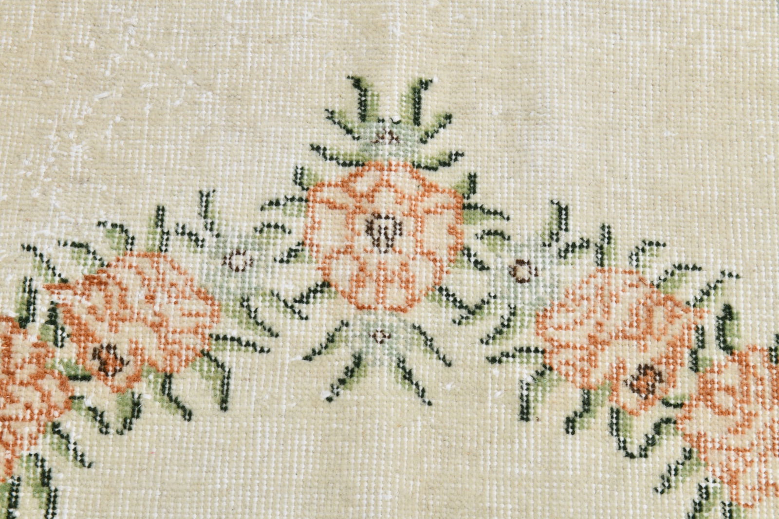 6'11'' x 10'5'' Handmade Vintage Wool Rug - 20173 - 8