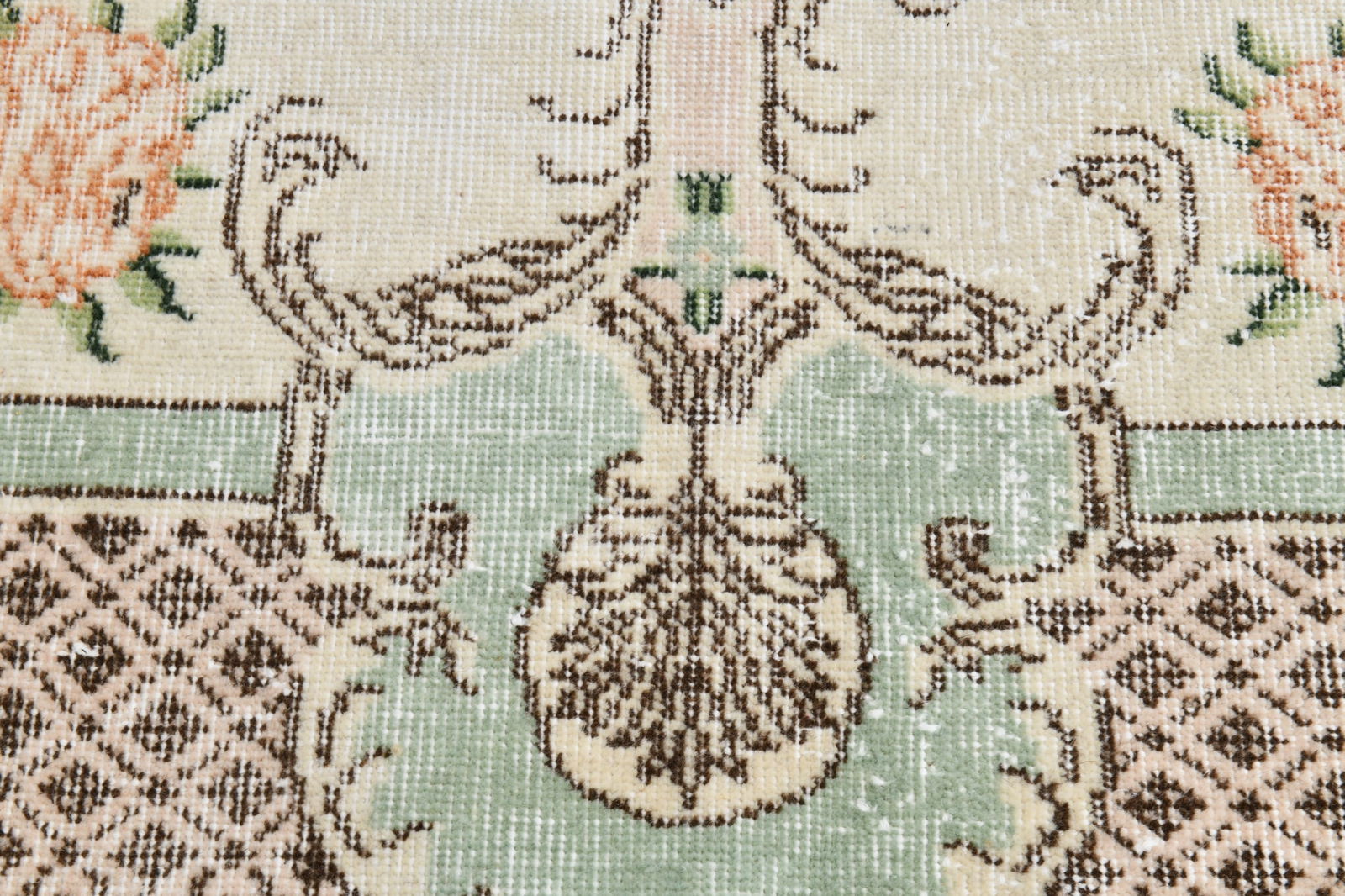 6'11'' x 10'5'' Handmade Vintage Wool Rug - 20173 - 9