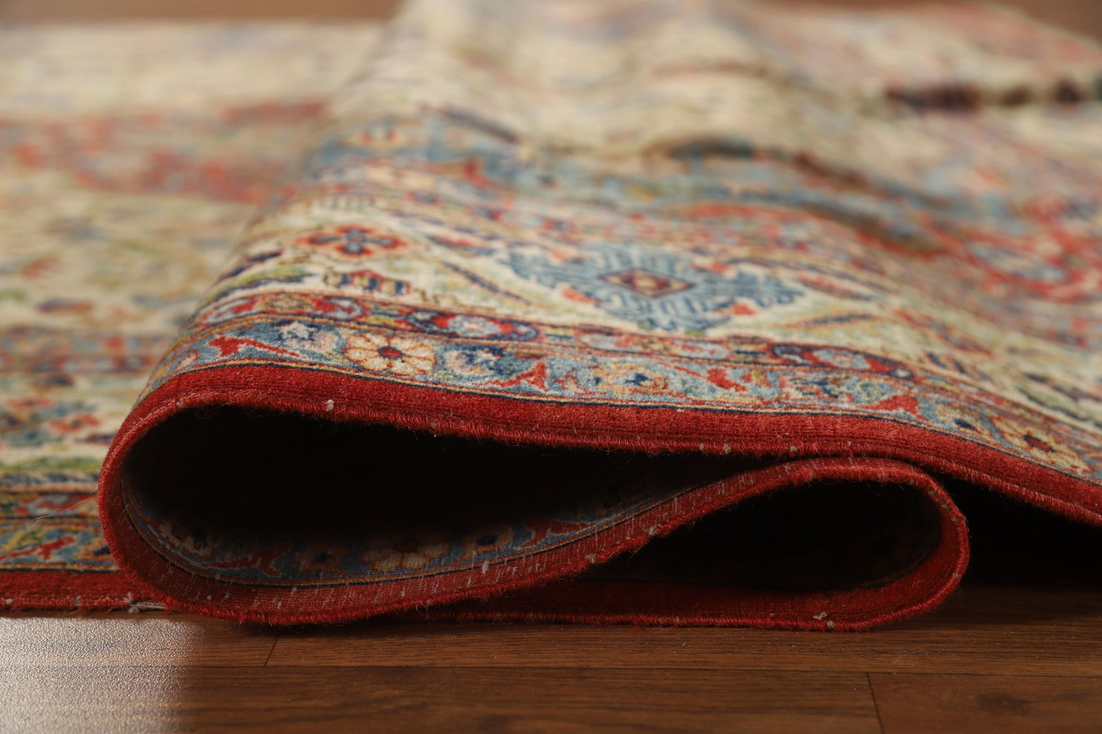 Antique Vegetable Dye Yazd Persian Area Rug 7x11 - 15