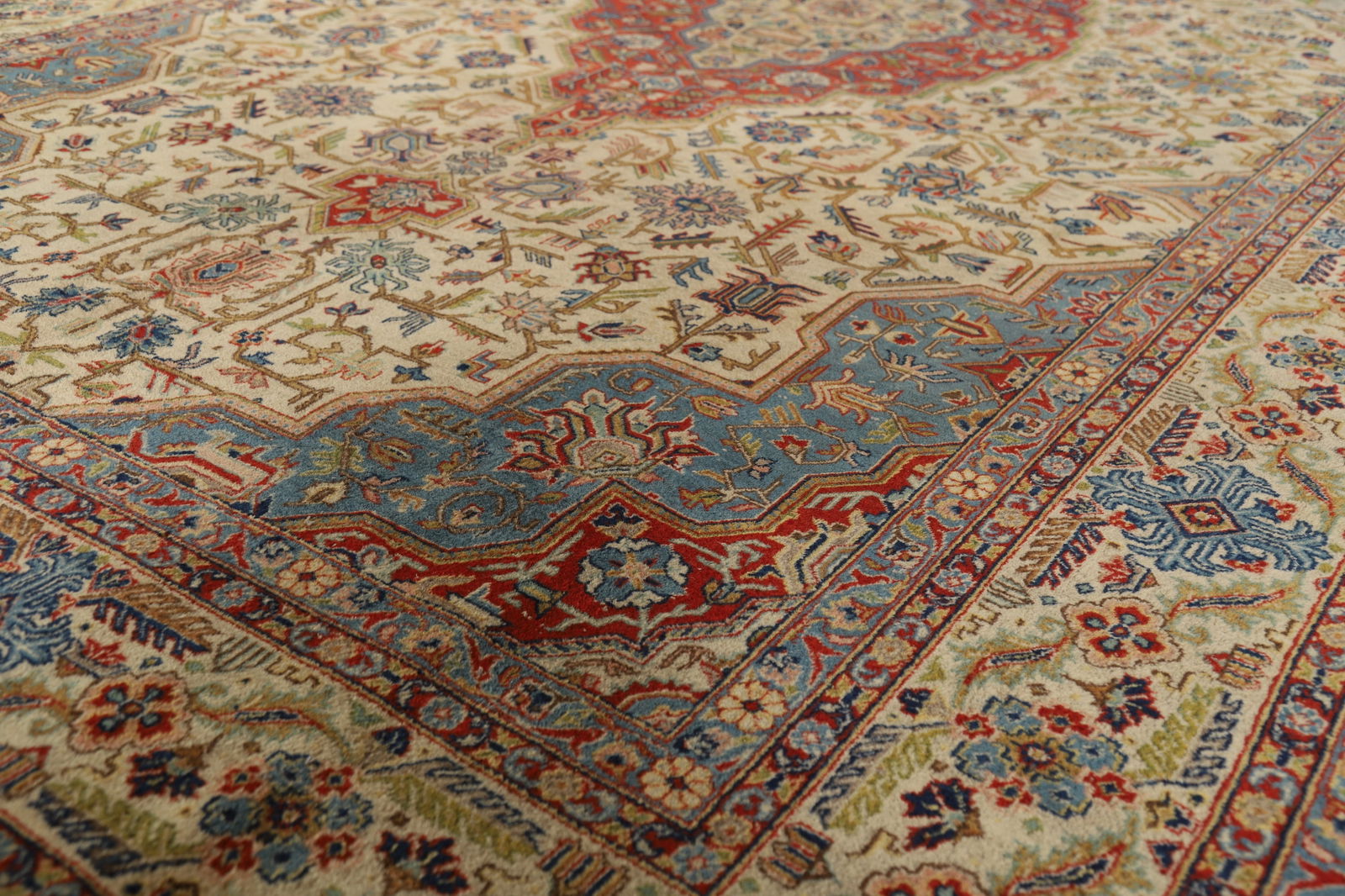 Antique Vegetable Dye Yazd Persian Area Rug 7x11 - 6