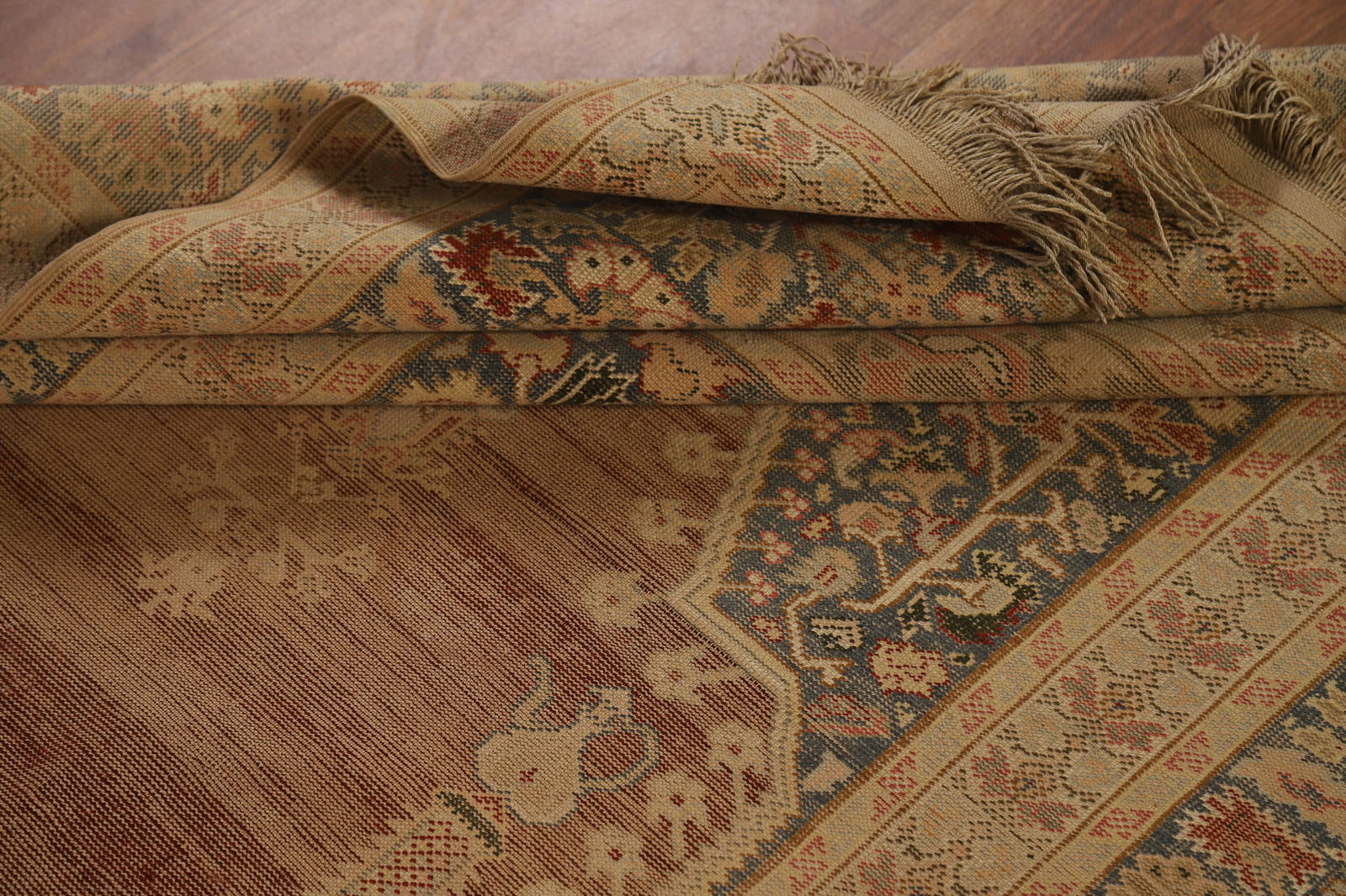 Pre-1900 Antique Vegetable Dye Silk Anatolian Turkish Rug 4x6 - 16