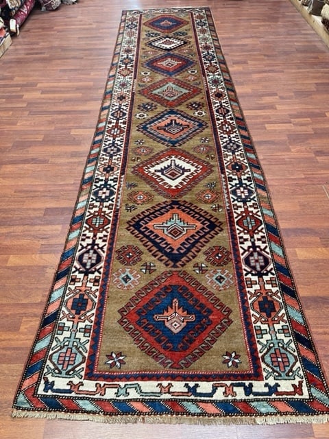 Antique Persian Northwest Camel Hair Runner-5005: Title:Antique Persian Northwest Camel Hair Runner-5005 Description:Beautiful antique Persian Camel hair Runner, from northwest persia, size, 3 ft. 6 inches by 14 ft. 4 inches, circa 1930, excellent co