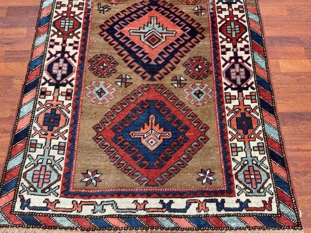 Antique Persian Northwest Camel Hair Runner-5005 - 2