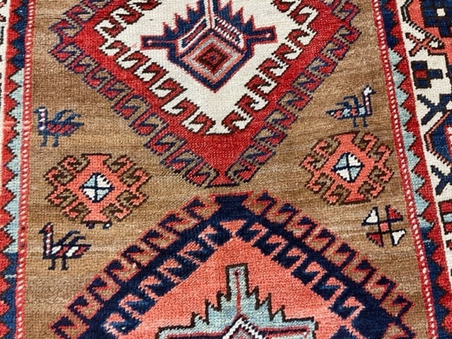 Antique Persian Northwest Camel Hair Runner-5005 - 4