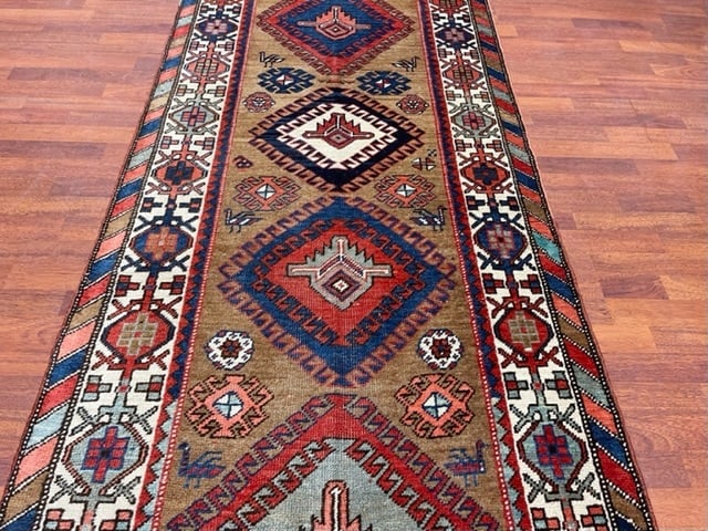 Antique Persian Northwest Camel Hair Runner-5005 - 5