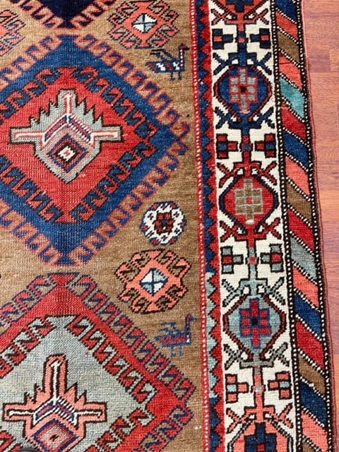 Antique Persian Northwest Camel Hair Runner-5005 - 6