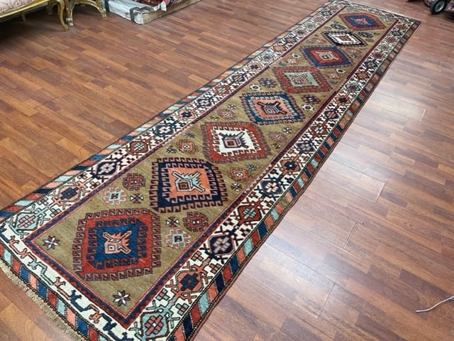 Antique Persian Northwest Camel Hair Runner-5005 - 7