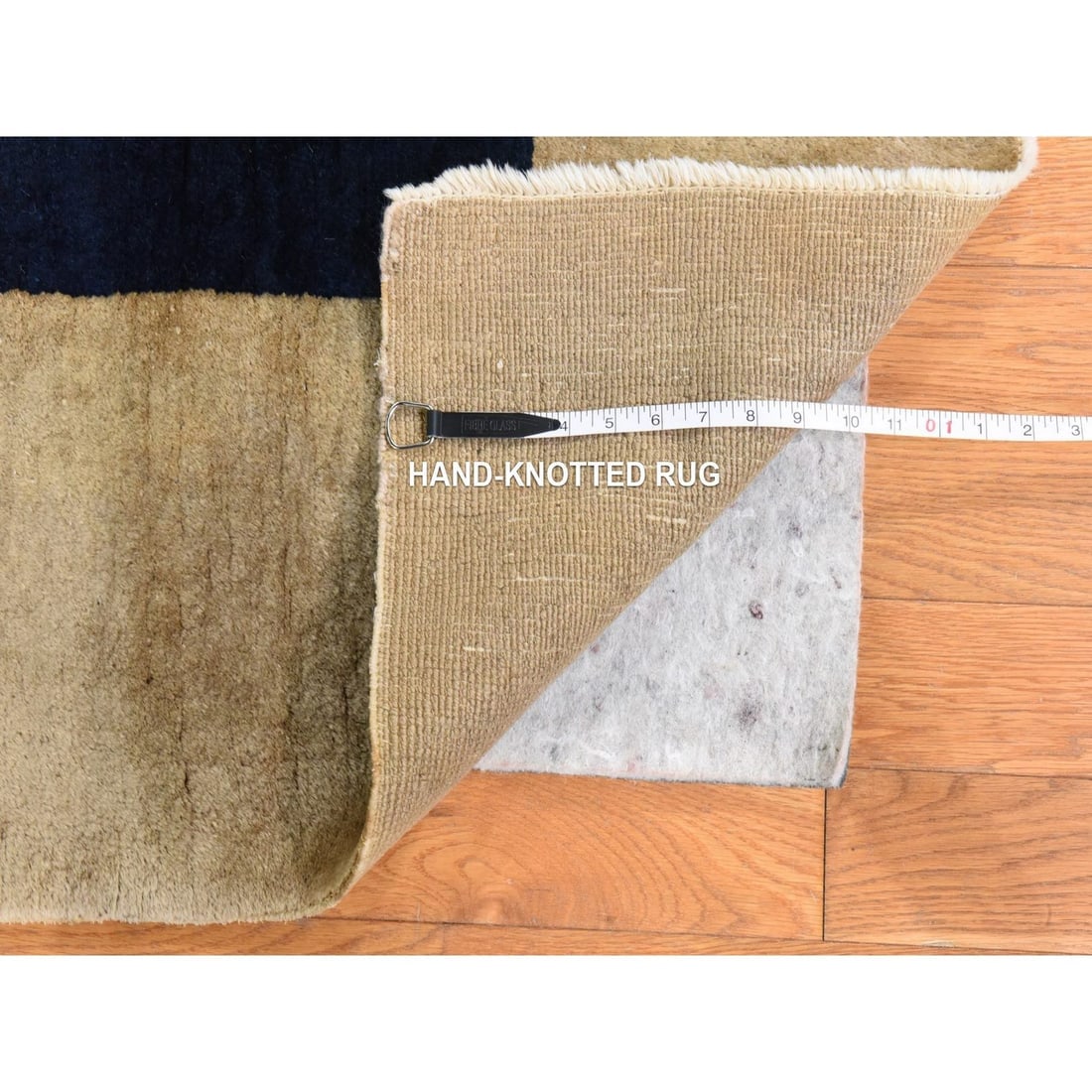 Midnight Blue Antique Chinese Nichols Art Deco Hand Knotted Wool Rug - 8