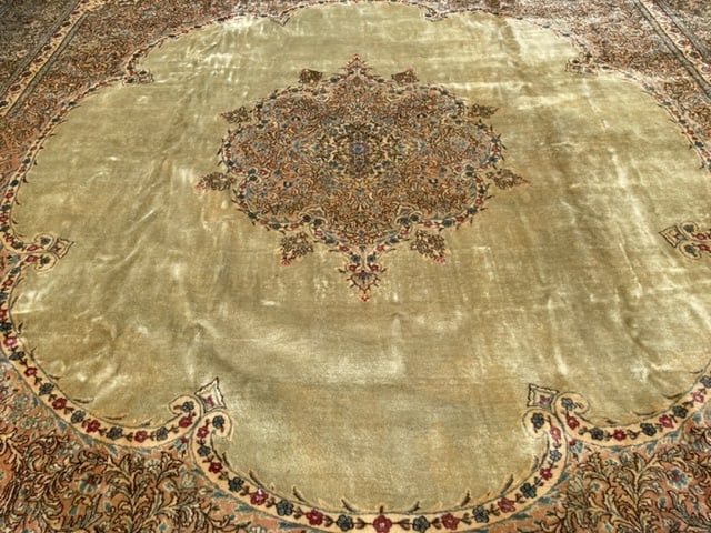 Antique Square Large size Ravar kirman-343 - 2