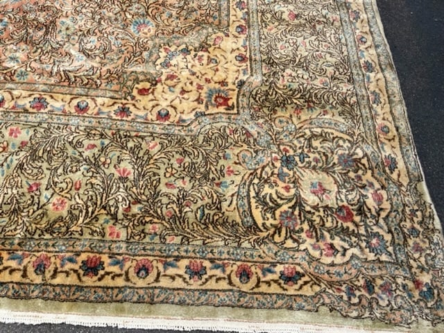 Antique Square Large size Ravar kirman-343 - 6