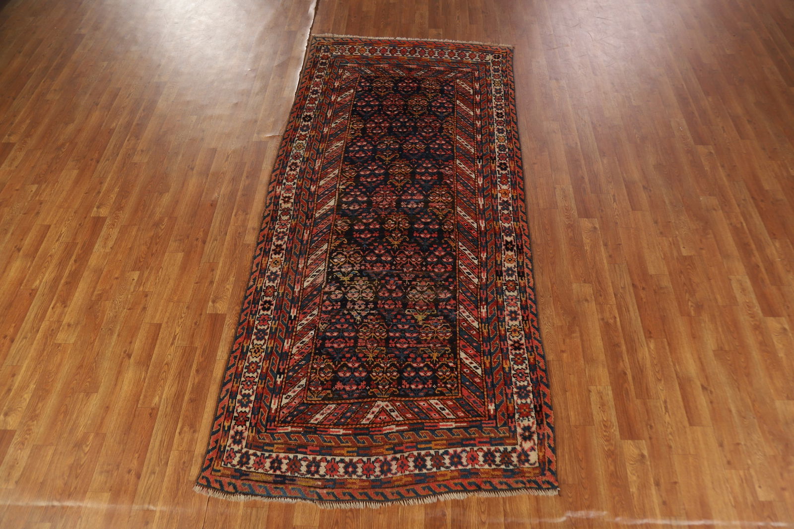 Antique Vegetable Dye Malayer Persian Rug 4x8 - 17
