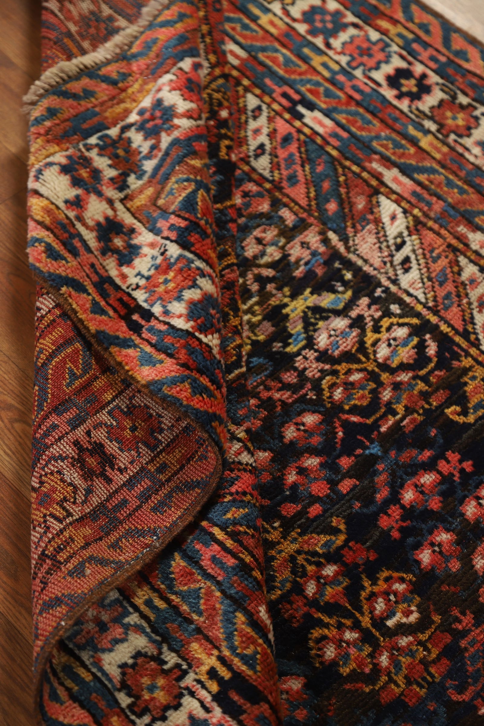 Antique Vegetable Dye Malayer Persian Rug 4x8 - 19