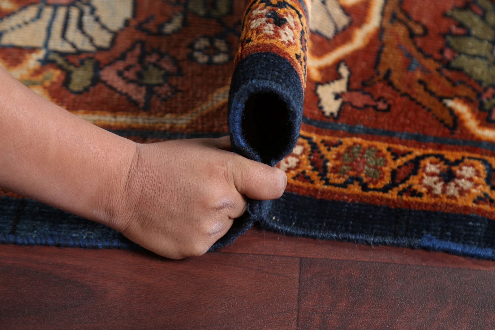 Pre-1900 Antique Vegetable Dye Mahal Persian Rug 9x12 - 19