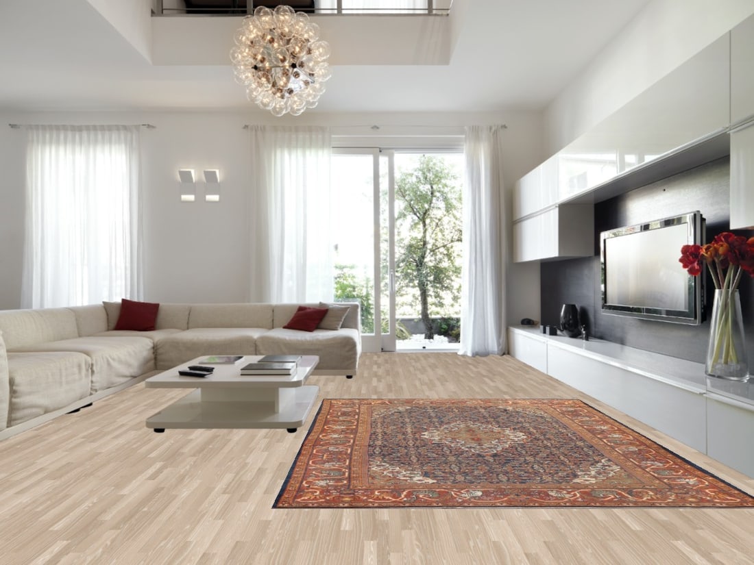 Pre-1900 Antique Vegetable Dye Mahal Persian Rug 9x12 - 2