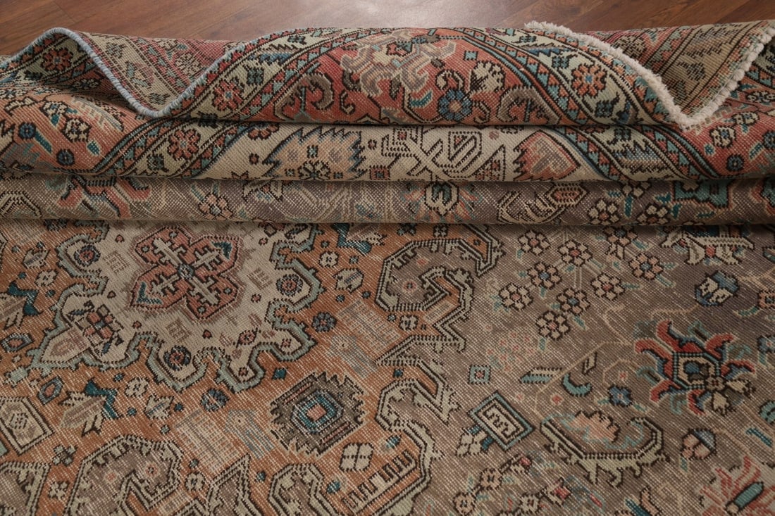 Antique Wool Tabriz Persian Area Rug 8x11 - 17