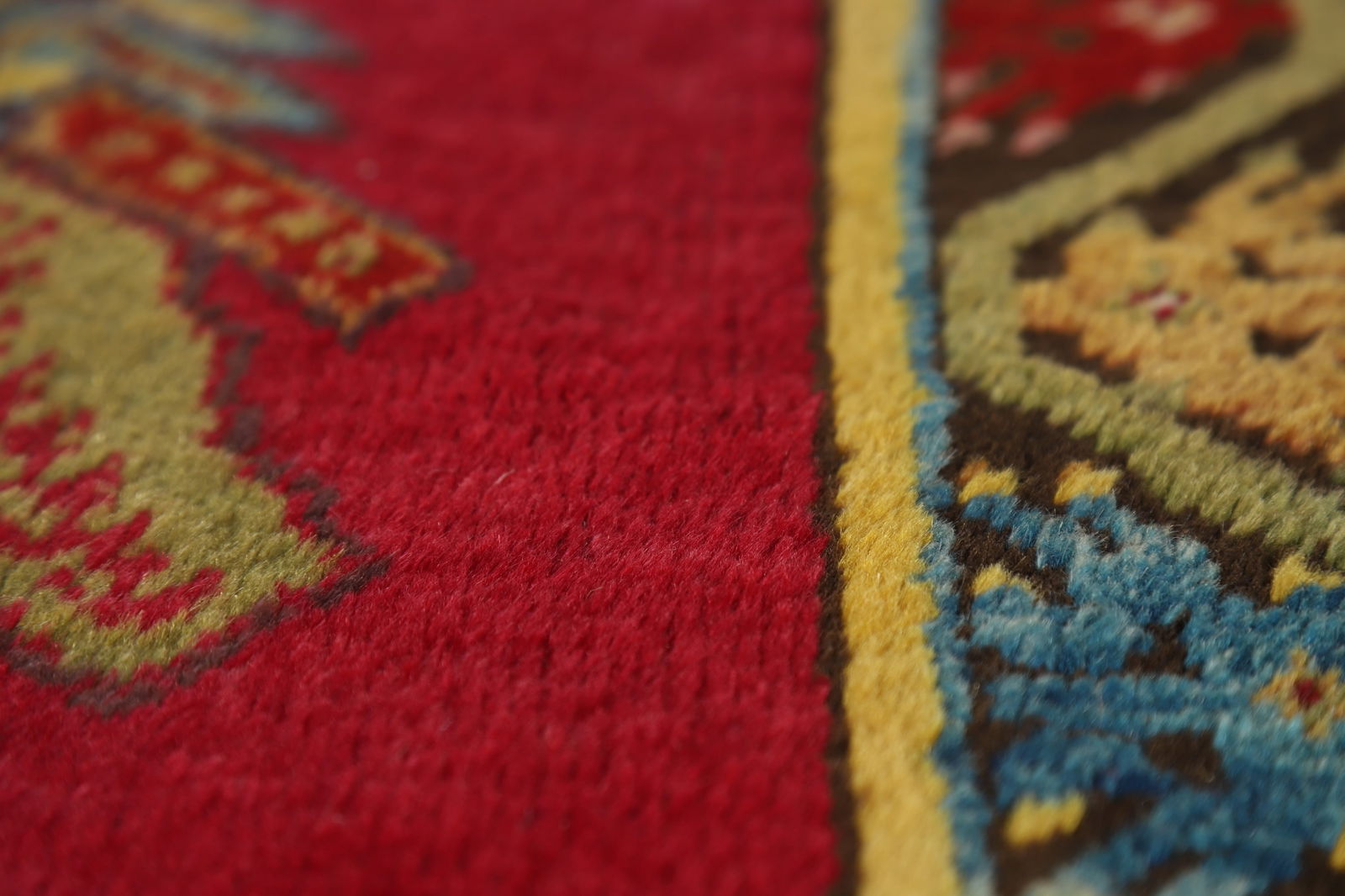 Pre-1900 Antique Karabagh Vegetable Dye Runner Rug 4x12 - 11