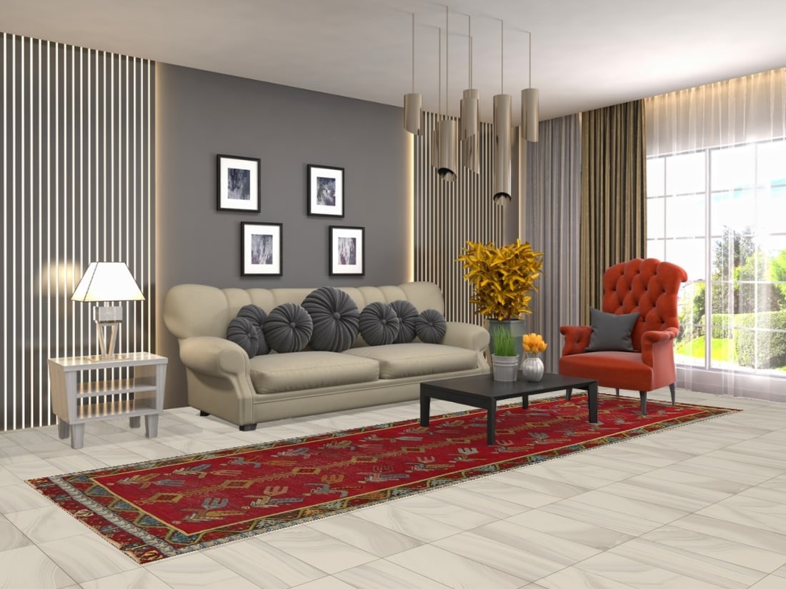 Pre-1900 Antique Karabagh Vegetable Dye Runner Rug 4x12 - 2