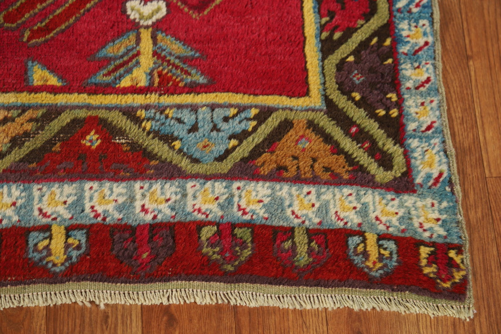 Pre-1900 Antique Karabagh Vegetable Dye Runner Rug 4x12 - 5