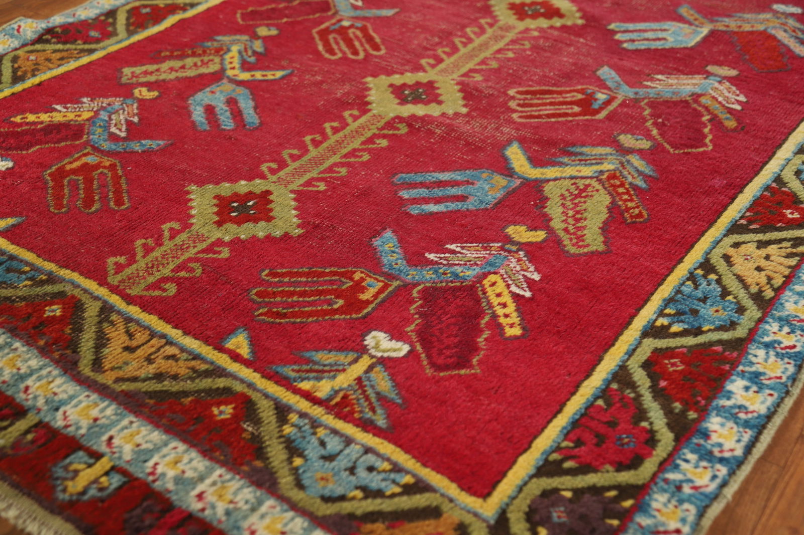 Pre-1900 Antique Karabagh Vegetable Dye Runner Rug 4x12 - 6