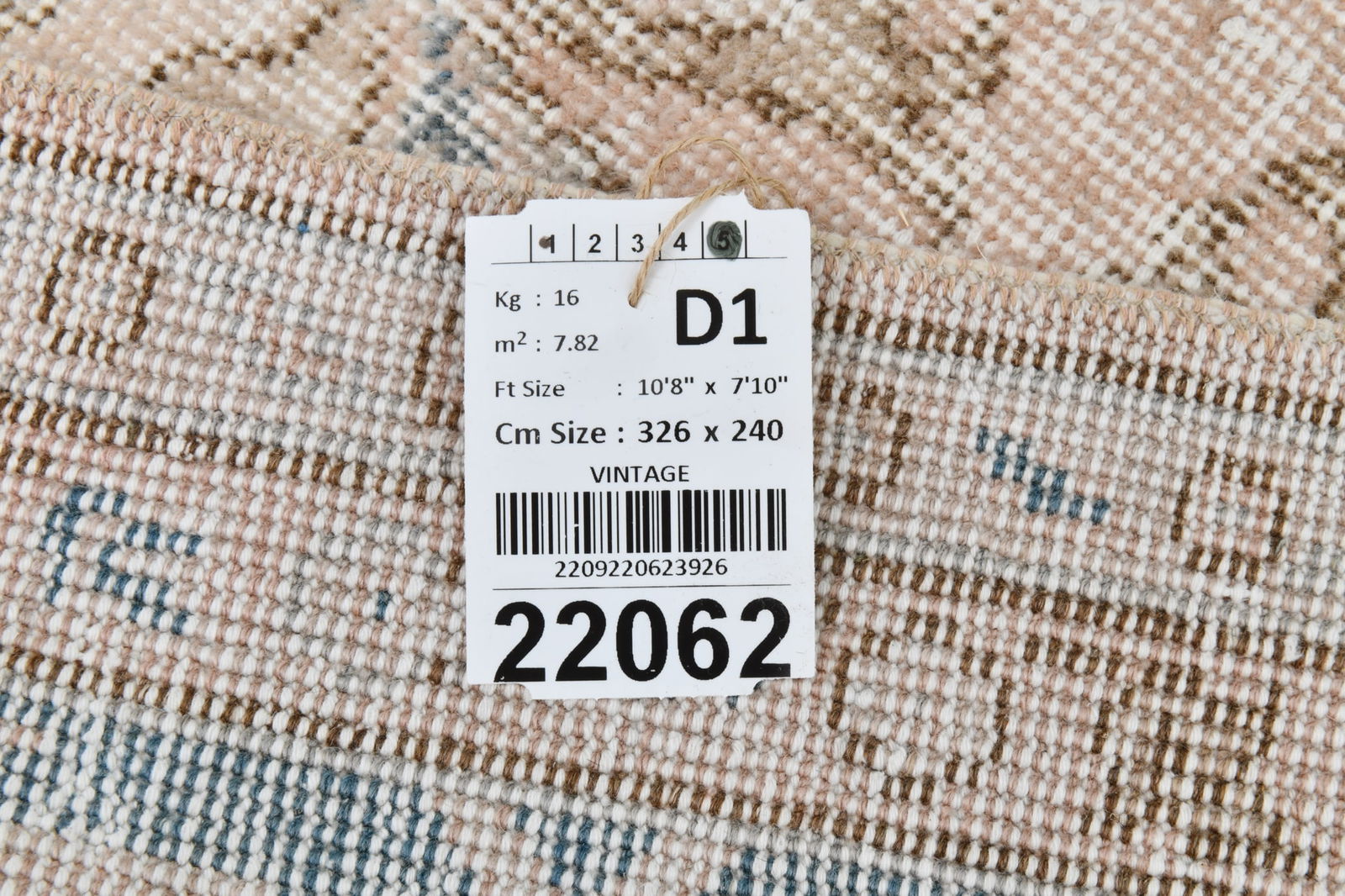 7'10'' x 10'8'' Turkish Vintage Runner Rug - 22062 - 20