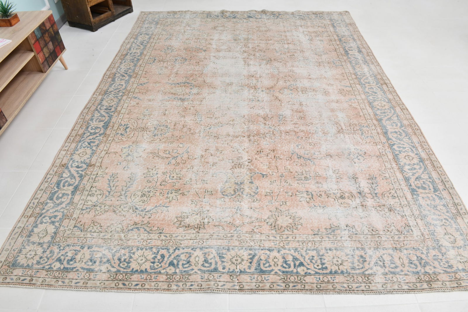 7'10'' x 10'8'' Turkish Vintage Runner Rug - 22062 - 5