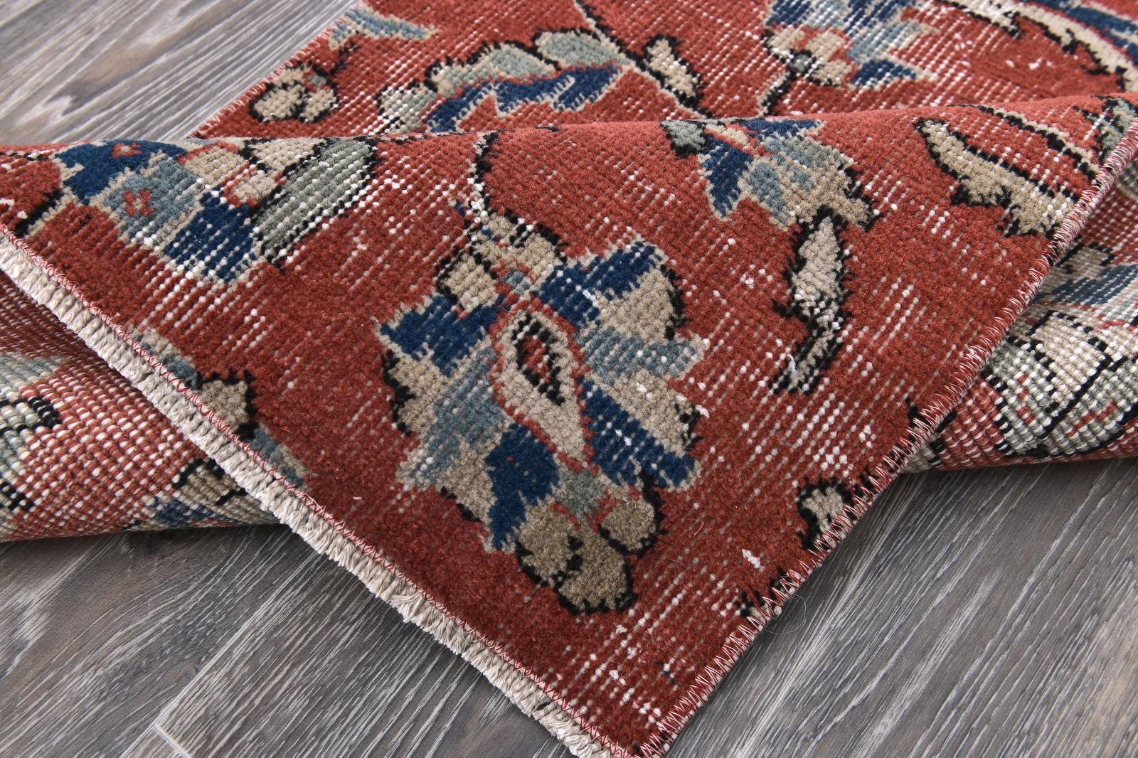 1'11'' x 4'2'' Turkish Vintage Runner Rug - 243966 - 12