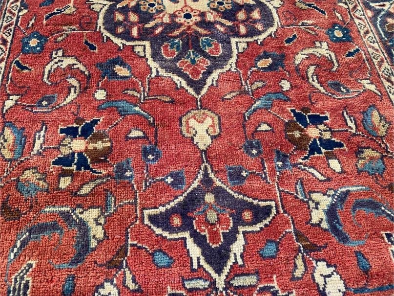 Stunning Vintage Sarouk Runner 3.6x11 - 2