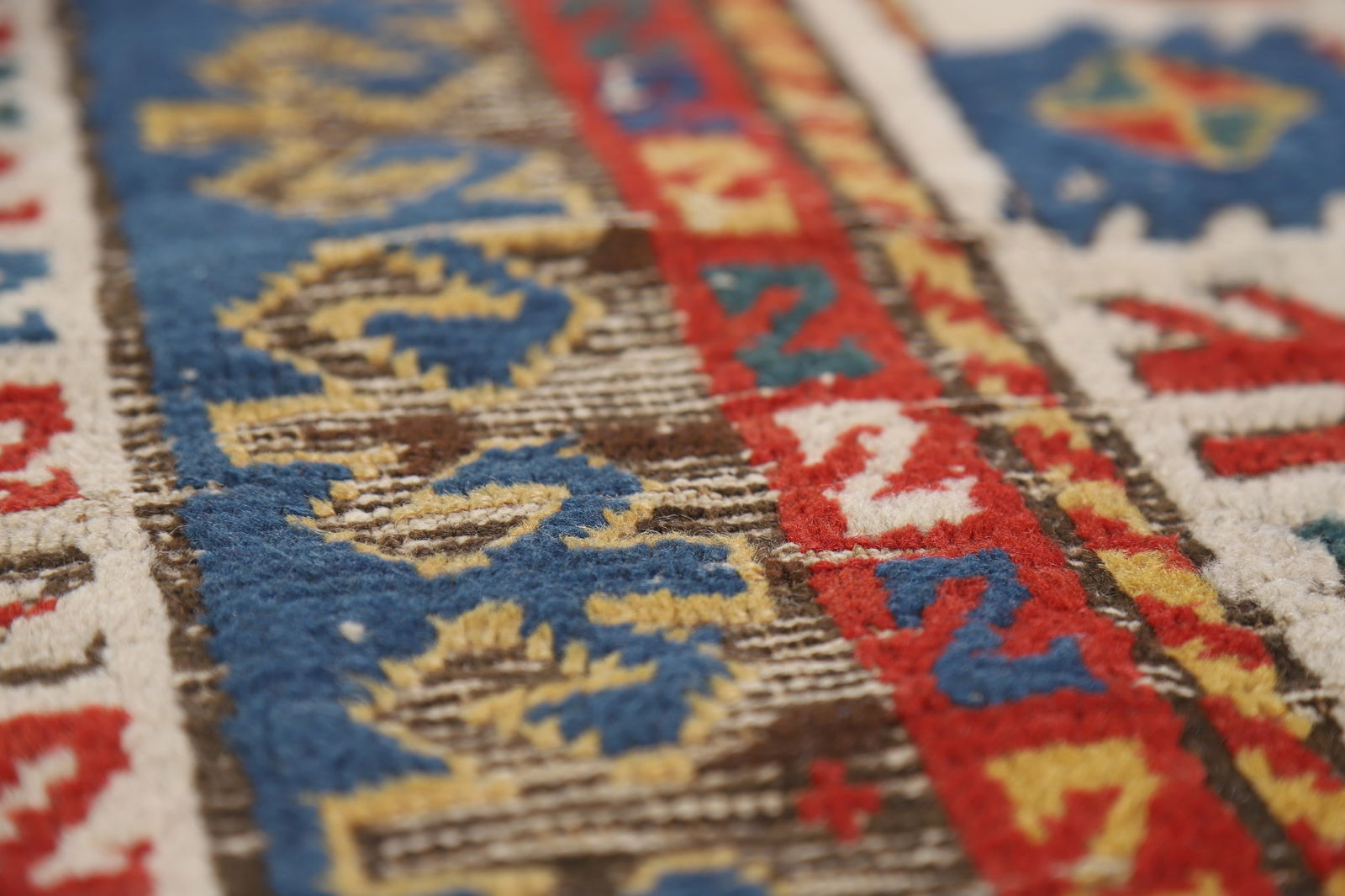 Pre-1900 Antique Kazak Vegetable Dye Area Rug 5x8 - 12