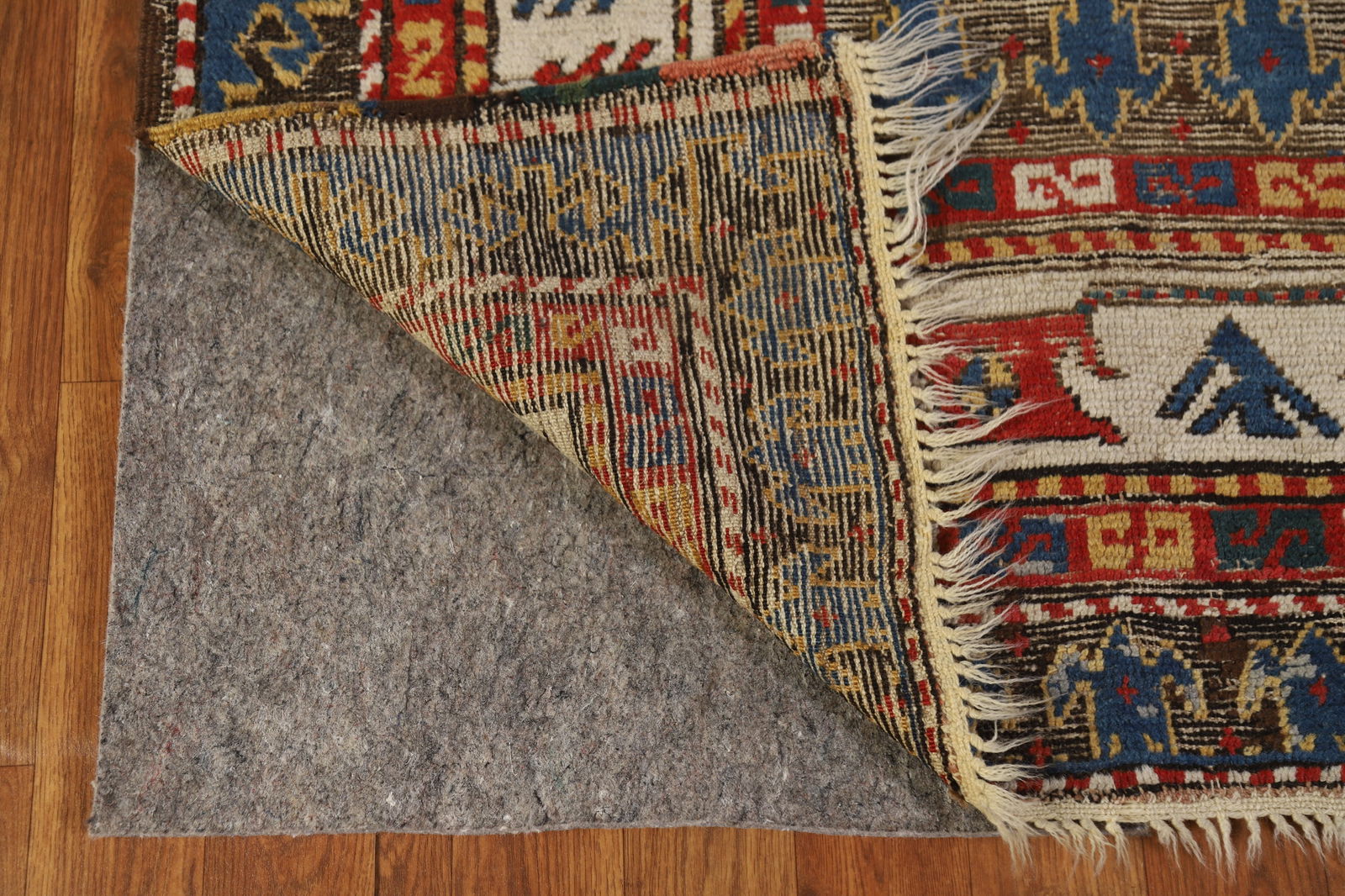 Pre-1900 Antique Kazak Vegetable Dye Area Rug 5x8 - 8