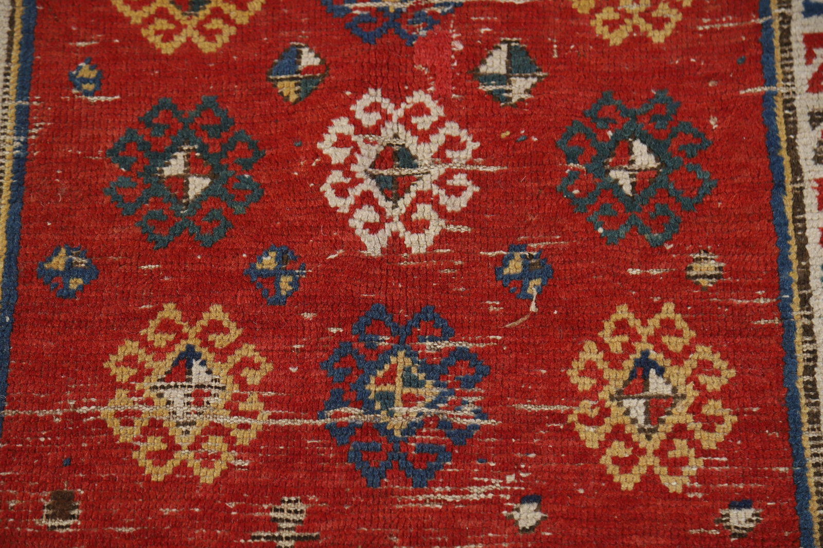 Pre-1900 Antique Kazak Vegetable Dye Area Rug 5x8 - 9