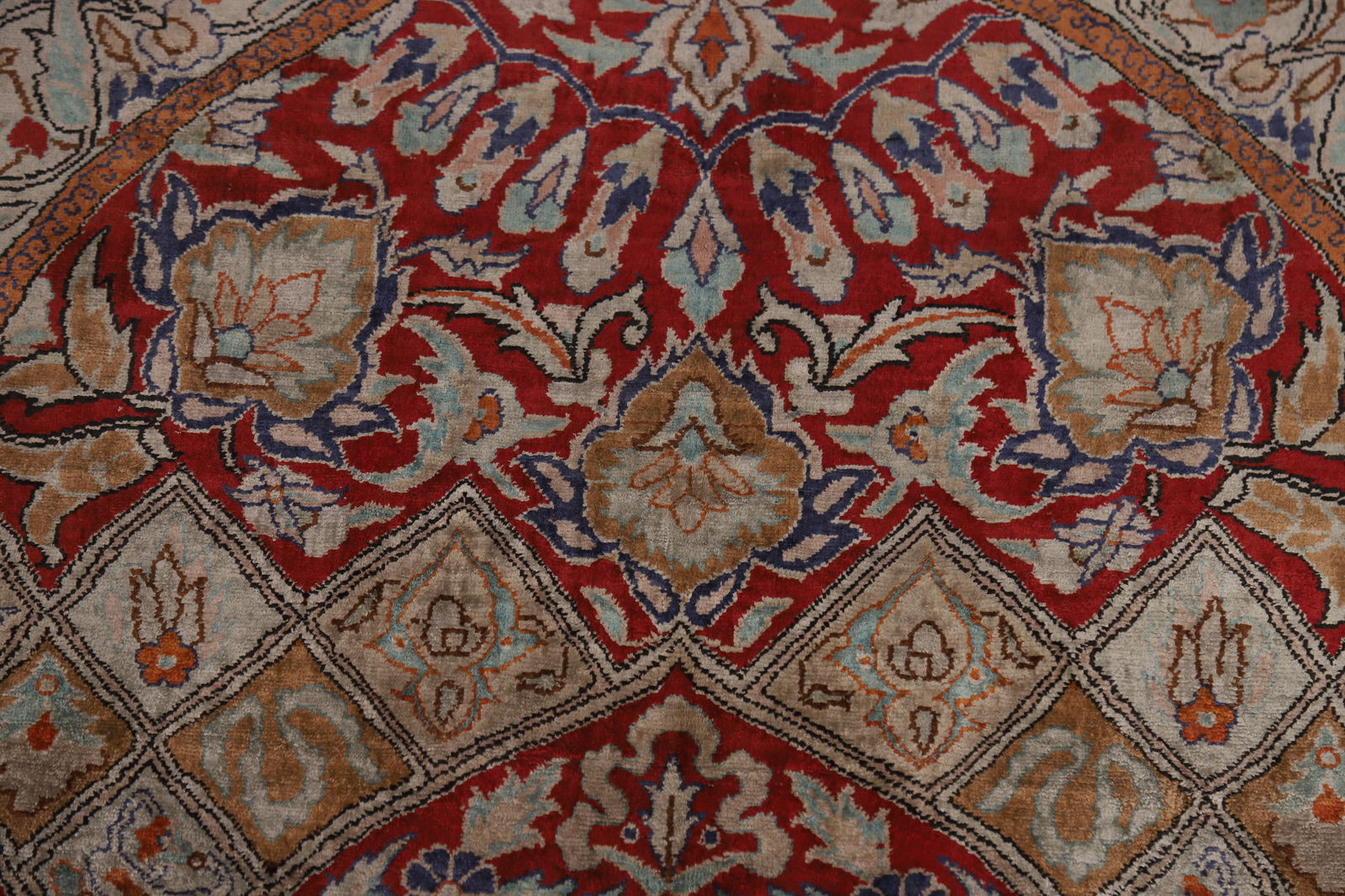 Pre-1900 Antique Tabriz Vegetable Dye Persian Rug 4x7 - 10